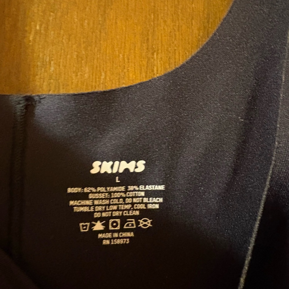 Skims Sleeveless Black Bodycon Slip Dress - Picture 3 of 7